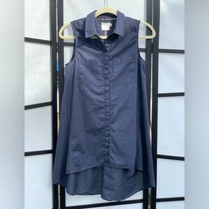 HD in Paris Anthropologie Tunic Blouse ~ Sleeveless ~ Hi Lo Hem ~ Size 2 ~EU 34